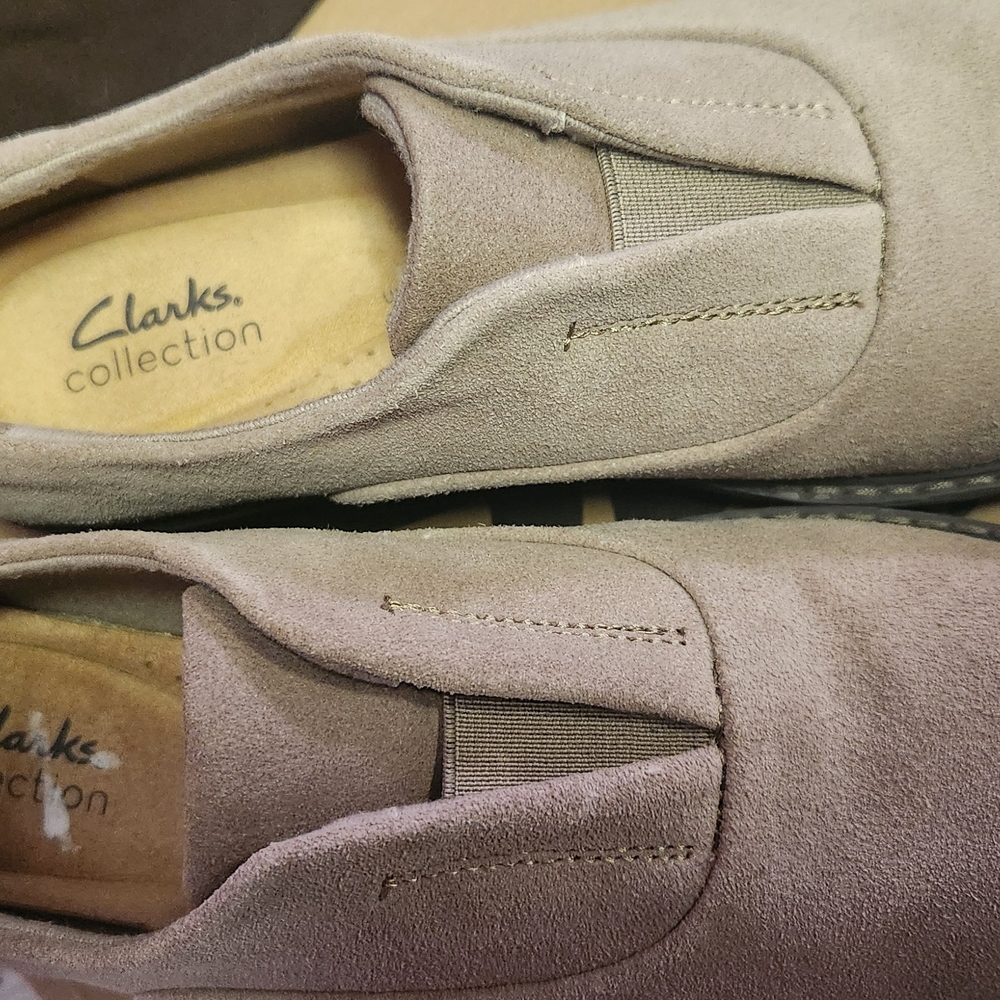 Clarks Women's Platform Shoes in Taupe Suede - Picture 2 of 3
